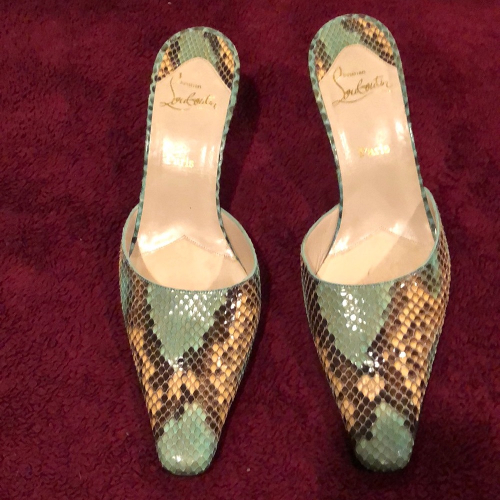 Christian Louboutin snakeskin heels